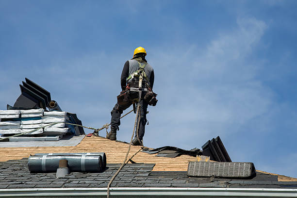 Professional Roof Replacement technician working in Old Lyme, CT
